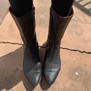 Born Genuine Leather Mid Calf Boots